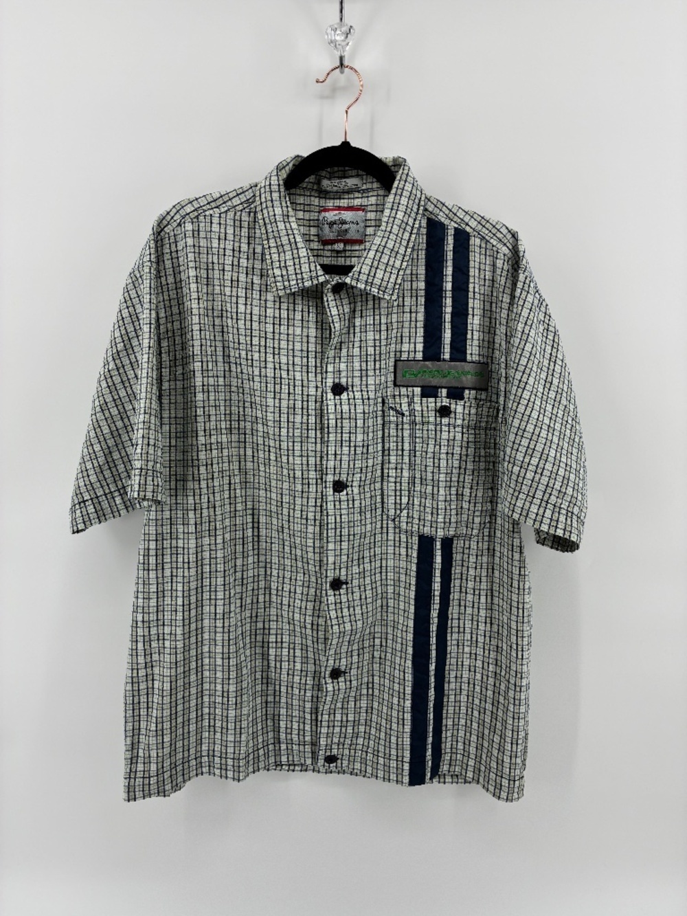 Pepe Jeans Green and Blue Checkered Shirt